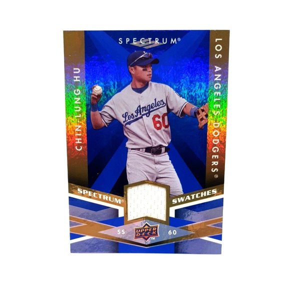 Chin-Lung Hu SS CH LA Dodgers 2009 Upper Deck Spectrum Spectrum Swatches Blue - Picture 1 of 2